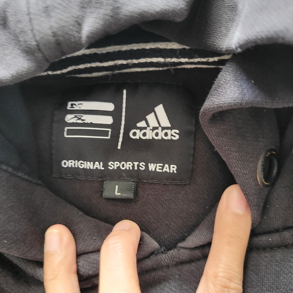 Black Adidas Hooddie, Size Large